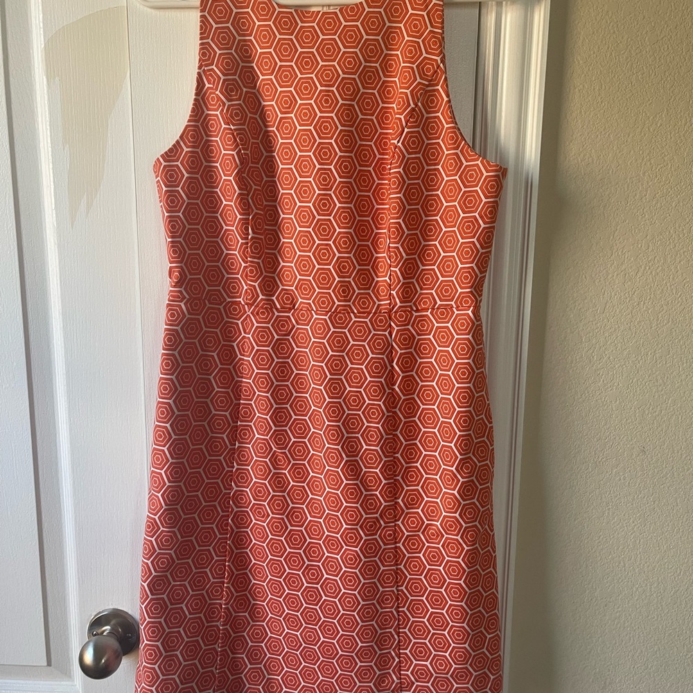 Gap designed and crafted Peach and white size 6 dress cotton